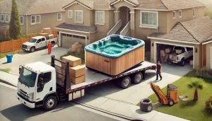Explore reliable hot tub hauling with punctual and careful service